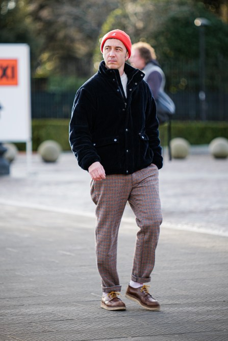 A man in Florence, Italy.