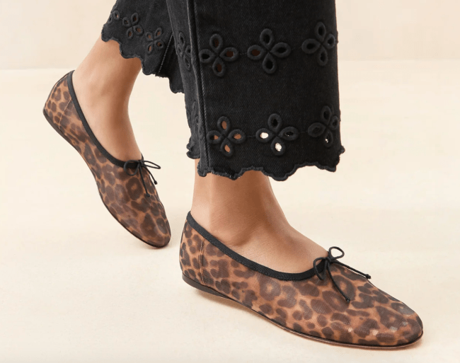 Loeffler Randall Landon Leopard Mesh Ballet Flat