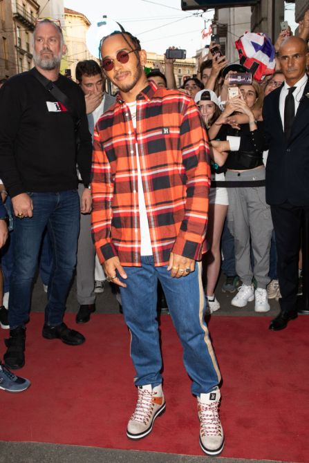 Lewis Hamilton, Tommy Hilfiger, Milan