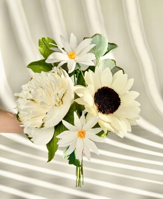 Unwilted Dirty Martini Paper Flower Bouquet