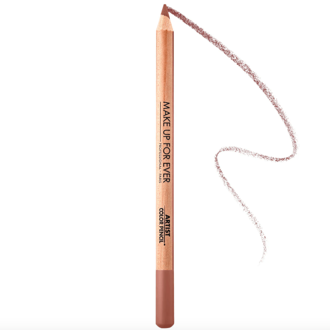Make Up For Ever Color Pencil Longwear Lip Liner in a brown pencil.