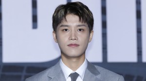 Taeil of boy band NCT 127 attends Boy Band NCT 127 4th album '2 BADDIES' press conference at Sofitel Ambassador Seoul on September 16, 2022 in Seoul, South Korea.