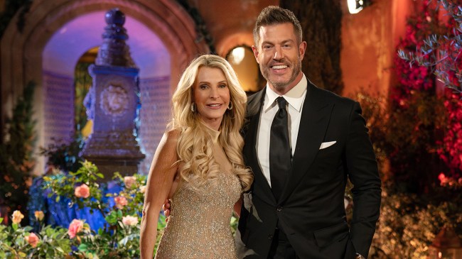 Joan Vassos and Jesse Palmer on The Golden Bachelorette