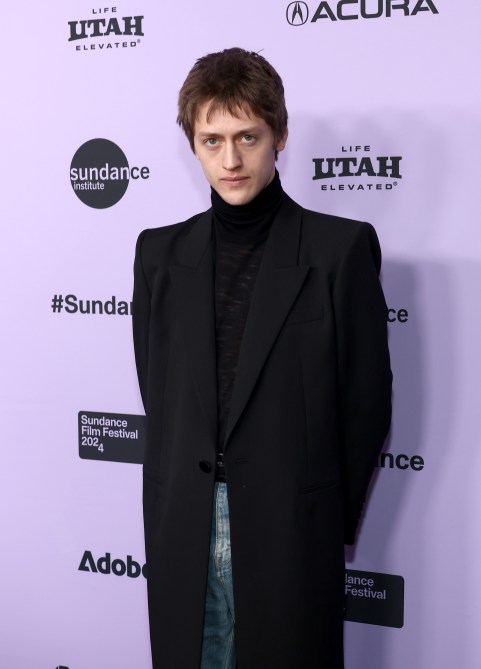 Percy Hynes White attends the "My Old Ass" Premiere during the 2024 Sundance Film Festival at Eccles Center Theatre on January 20, 2024 in Park City, Utah.