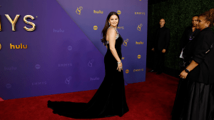 Selena Gomez in custom Ralph Lauren at the 2024 Emmys.