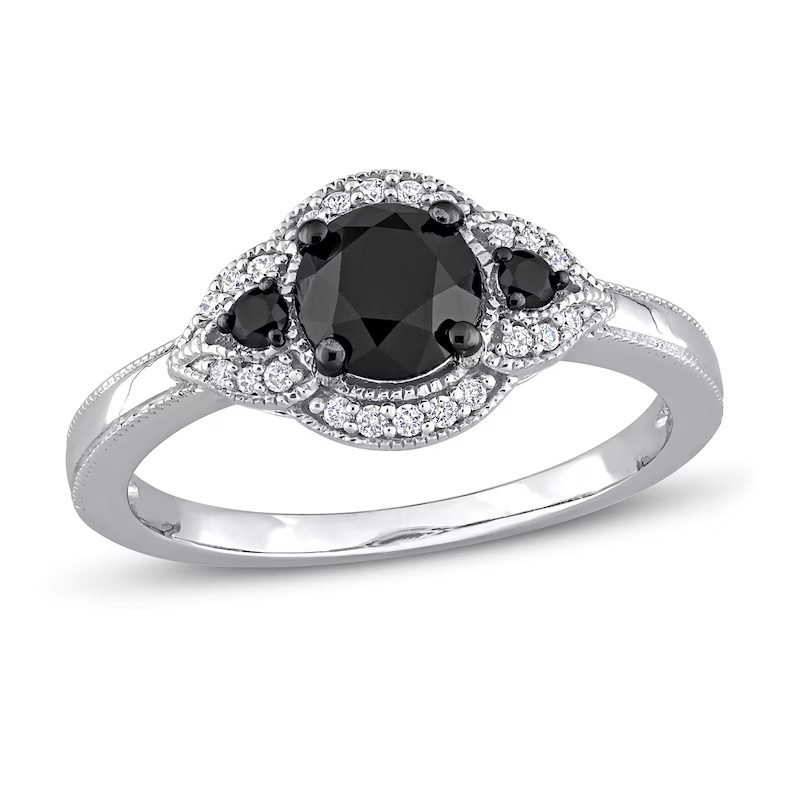 27 Black Wedding Rings Perfect for October Brides