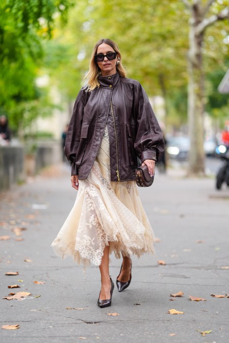 leather jacket street style