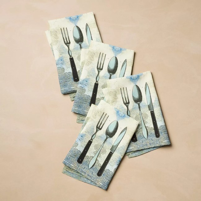 Sky Cutlery Cloth Napkins