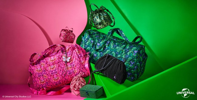 Vera Bradley x Wicked campaign with two bags.