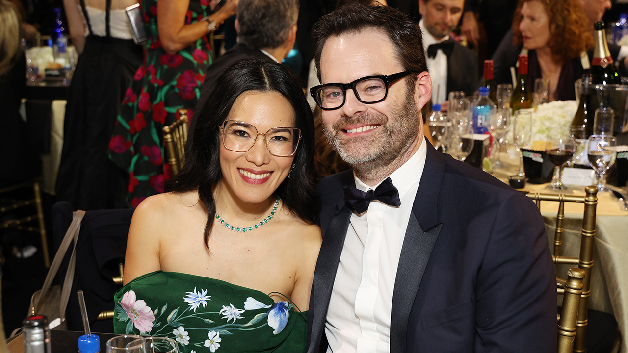 Ali Wong and Bill Hader attend the 29th Annual Critics Choice Awards at Barker Hangar on January 14, 2024 in Santa Monica, California.