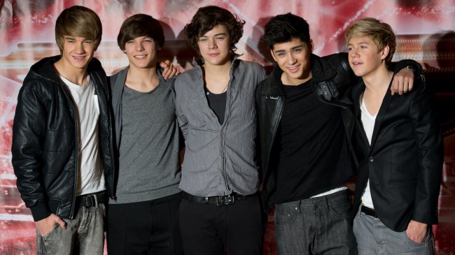 Liam Payne, Louis Tomlinson, Harry Styles, Zane Malik and Niall Horan of 'One Direction' attend a photocall during the X Factor press conference at the Connaught Hotel on December 9, 2010 in London, England.