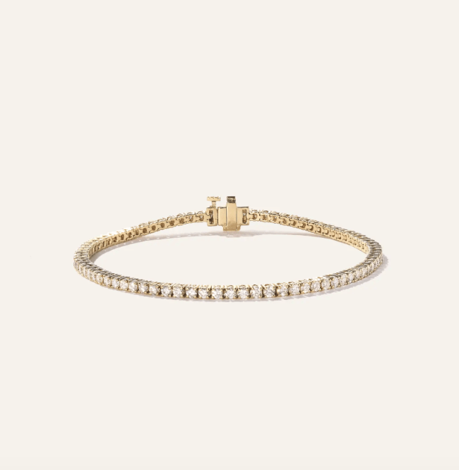 Quince 14K Gold Lab-Grown Diamond Tennis Bracelet