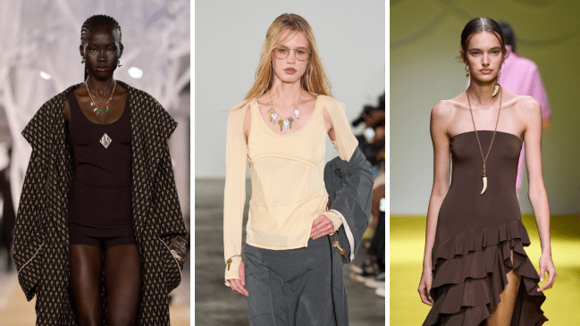 lacoste, zimo, luisa spagnoli necklaces spring/summer 2025 runways