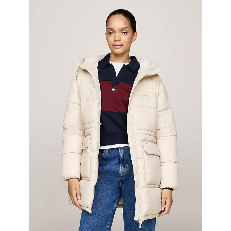 Tommy Hilfiger Hooded Water-Repellent Puffer Coat
