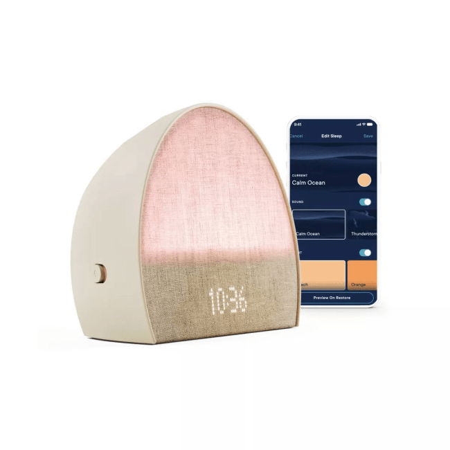 Hatch Restore 2 Bedside Sleep Guide Sunrise Alarm Clock Sound Machine