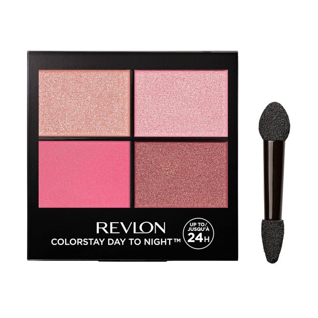 ColorStay Day to Night Eyeshadow Quad in Pretty in a black compact.
