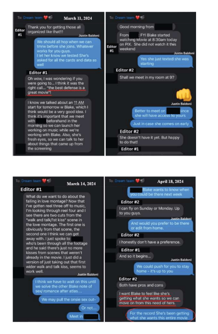 Justin Baldoni texts