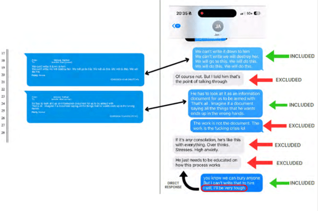 justin baldoni texts