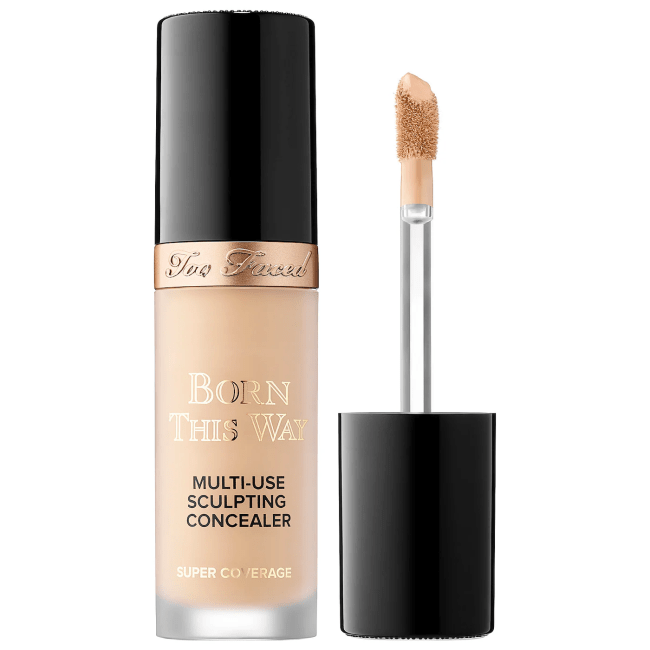 Too Faced Born This Way Concealer in a clear bottle.