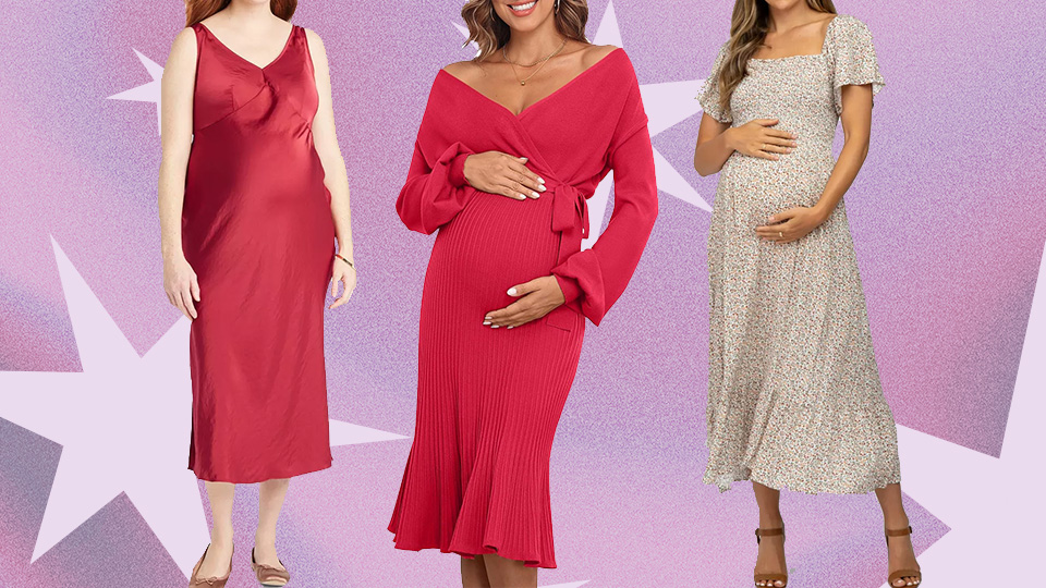 12 Cute Maternity Dresses to Wear for Valentine's Day 2025