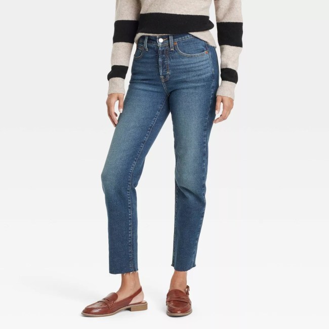 Mid-Rise 80's Slim Fit Ankle Jeans