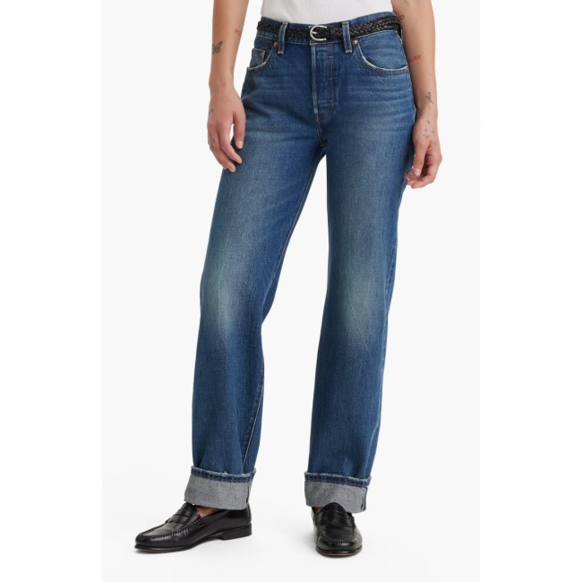 Levi's 501 '90s Cuffed Relaxed Straight Leg Selvedge Jeans