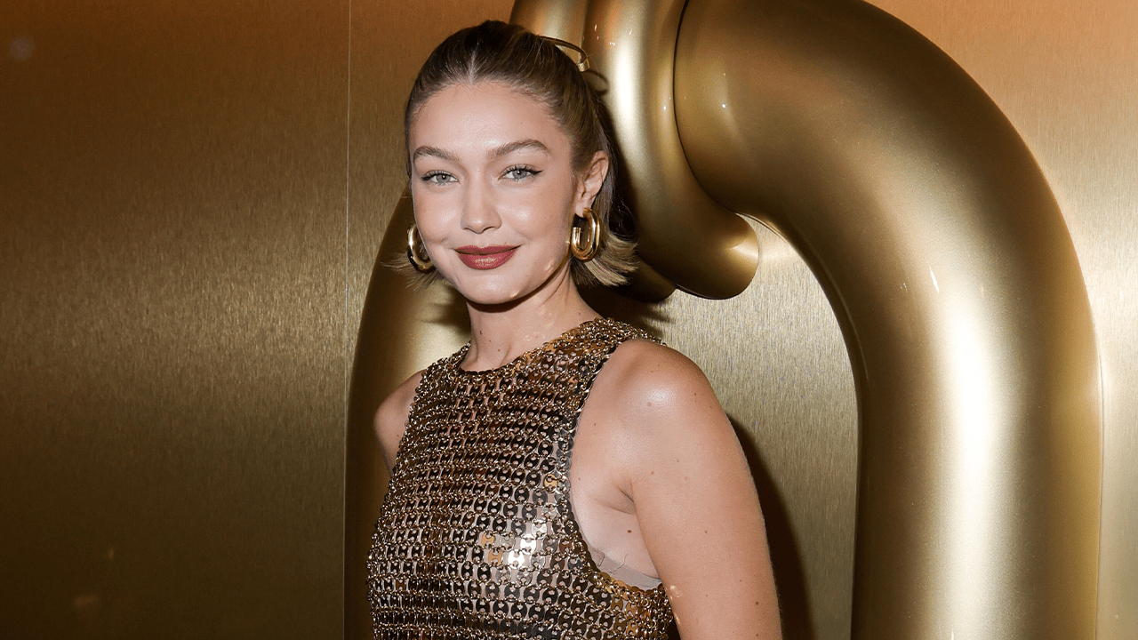 Gigi Hadid at the Rabanne Party as part of Paris Ready to Wear Fashion Week held at La Monnaie on September 26, 2024 in Paris, France.