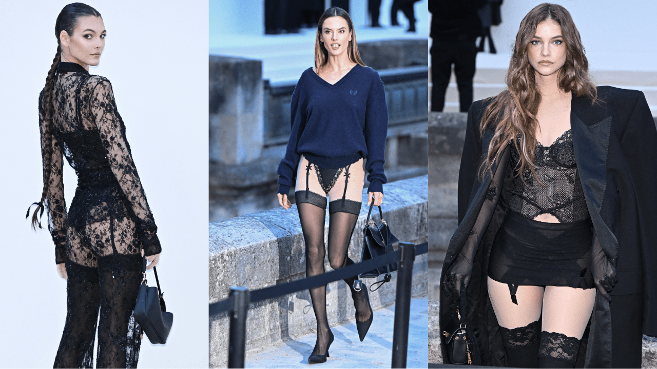 Vittoria Ceretti, Alessandra Ambrosio, and Barbara Palvin.