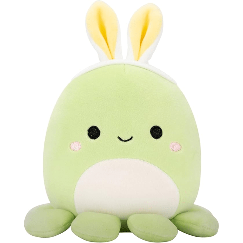 Squishmallows Original 5in Caleb The Green Octopus with Bunny Ears