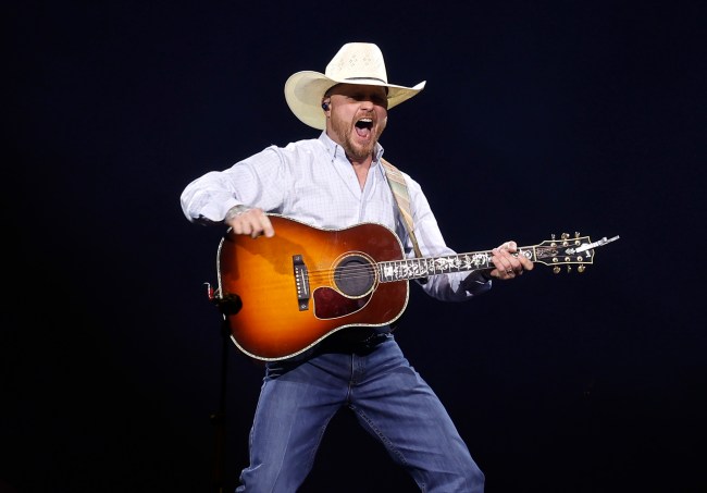 NASHVILLE, TENNESSEE - FEBRUARY 02: Cody Johnson performs at Bridgestone Arena on February 02, 2024 in Nashville, Tennessee.