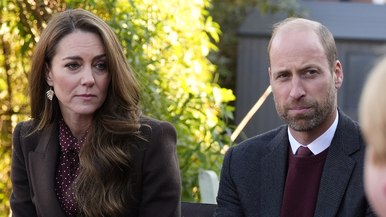 Prince William, Prince of Wales and Catherine, Princess of Wales speak with members of the Emergency Services during a visit to Southport Community Centre on October 10, 2024 in Southport, England. Earlier this year, Bebe King (6), Elsie Dot Stancombe (7) and Alice da Silva Aguiar (9) died after a mass stabbing at a children's Taylor Swift-themed dance class on July 29 in the Merseyside town of Southport.