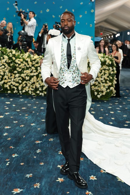 NEW YORK, NEW YORK - MAY 05: Dwyane Wade attends the 2025 Met Gala Celebrating "Superfine: Tailoring Black Style" at Metropolitan Museum of Art on May 05, 2025 in New York City.