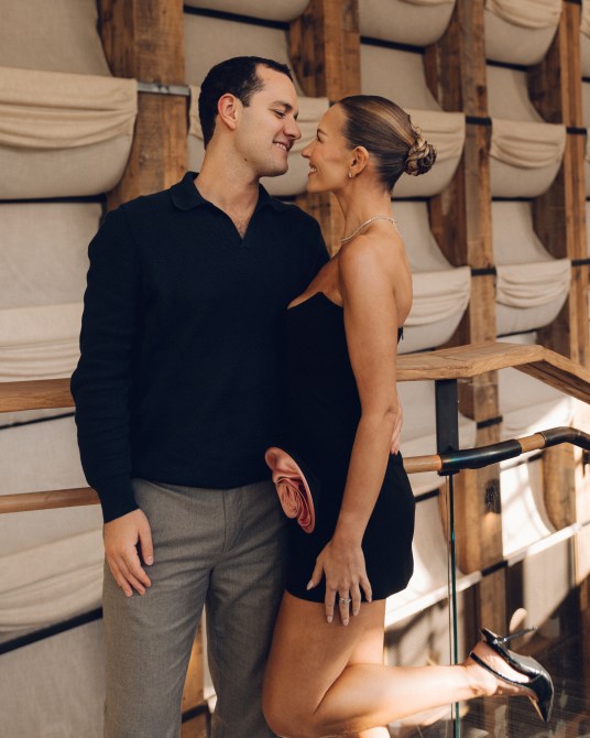 Serena Kerrigan and boyfriend Felix Levine pose for a picture.