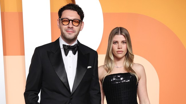 Sofia Richie, Elliot Cecil Grainge at the 2025 Vanity Fair Oscar Party Hosted By Radhika Jones held at Wallis Annenberg Center for the Performing Arts on March 02, 2025 in Beverly Hills, California.