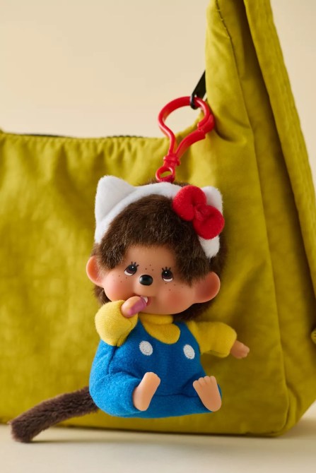 Monchhichi Plushie Keychain With Headband