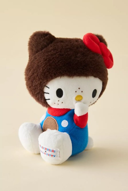 Sanrio Hello Kitty Overalls Plushie Keychain