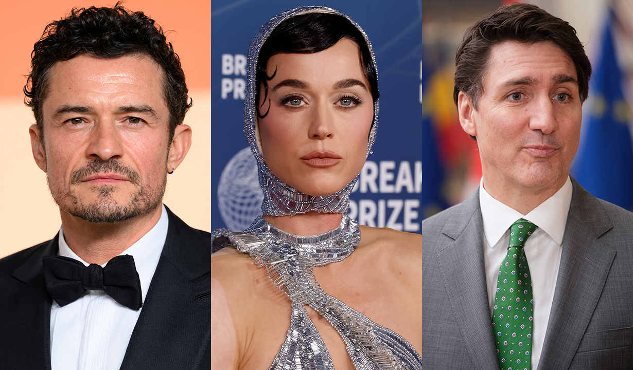 Katy Perry, Justin Trudeau, Orlando Bloom
