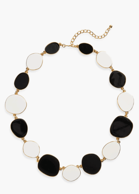 Kenneth Jay Lane Enamel Disc Necklace