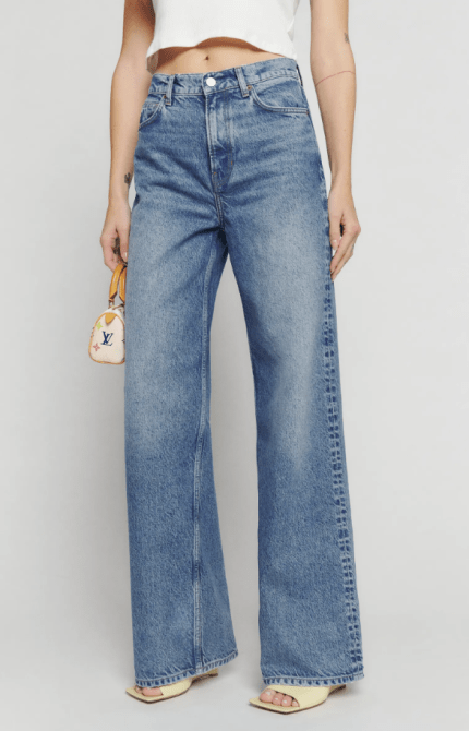 Reformation Cary Slouchy High Rise Wide Leg Jeans
