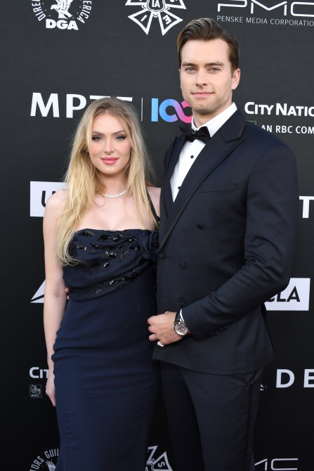 WEST HOLLYWOOD, CALIFORNIA - JUNE 18: (L-R) Saxon Sharbino and Pierson Fode attend MPTF's "100 Years Of Hollywood: A Celebration of Service" at The Lot Studios on June 18, 2022 in West Hollywood, California.