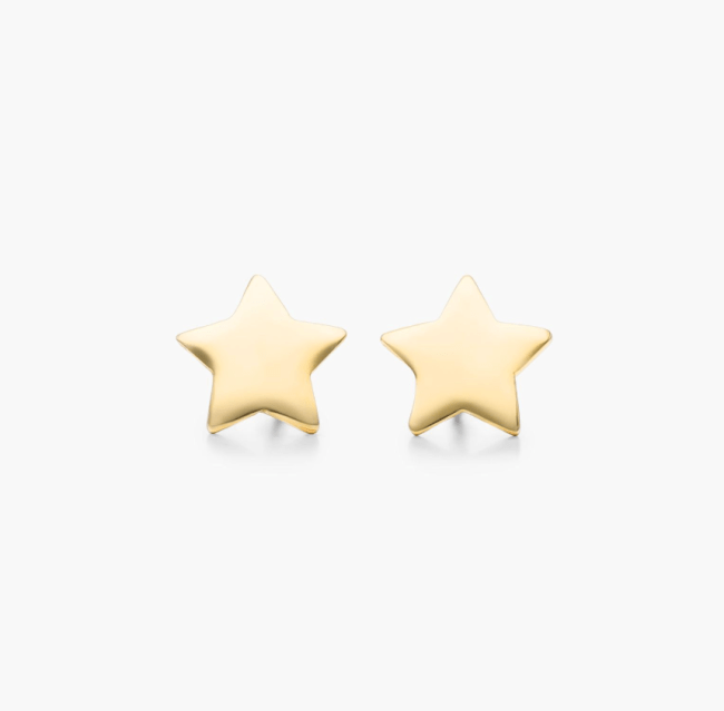 James Allen Star Stud Earrings In 14K Yellow Gold