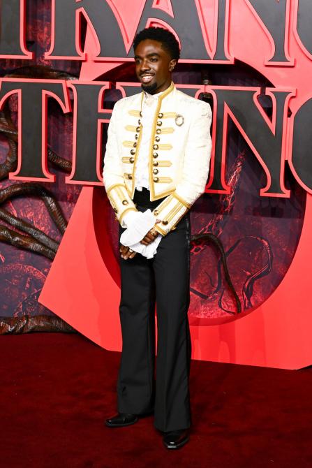 Caleb McLaughlin at Netflix's "Stranger Things 5" UK Special Screening held at Odeon Luxe Leicester Square on November 13, 2025 in London, England.